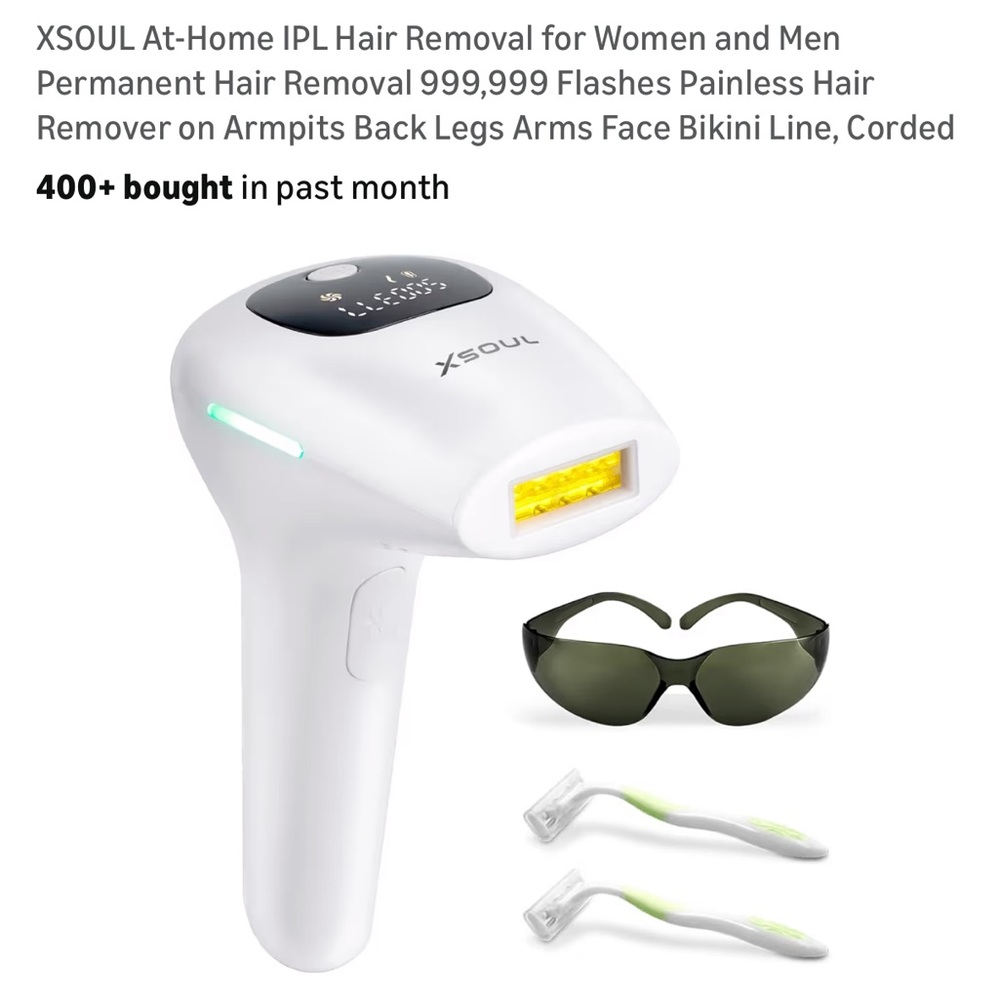 XSoul IPL Hair Removal Device with Glasses